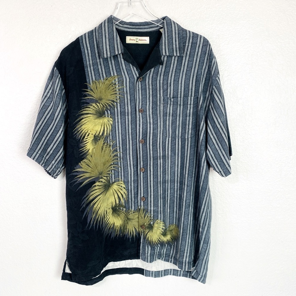 Tommy Bahama Silk Short Sleeve Button Up Shirt Size M